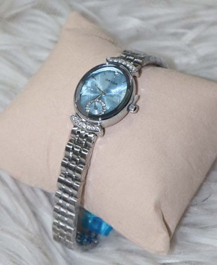 ORSGA Oval Dial Silver Stainless Steel Women's Watch